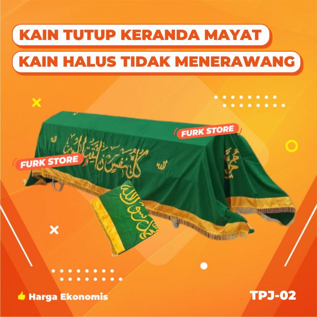 Kain Tutup Keranda Jenazah TPJ02 - Kain Penutup Keranda | Kain Pemulasaraan Jenazah | Perlengkapan K