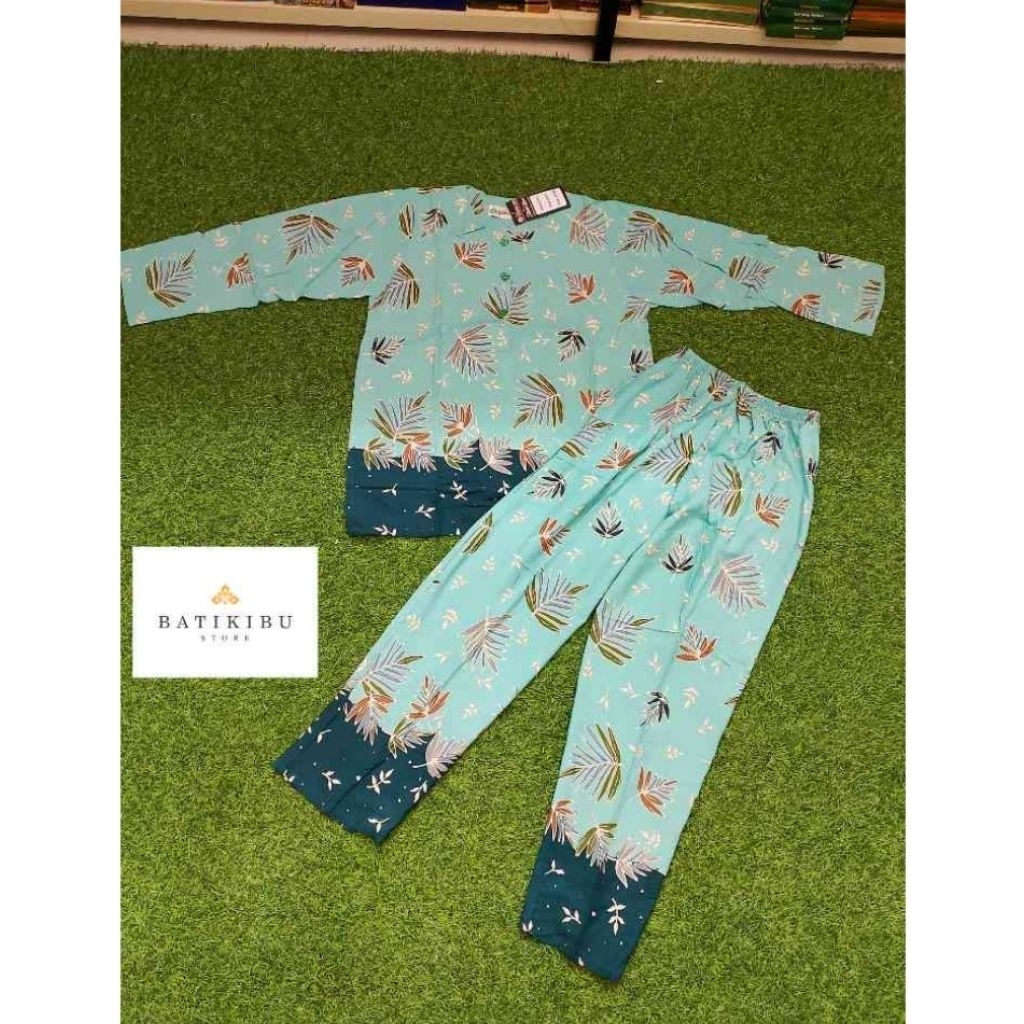 Setelan Celana Panjang Lengan Panjang Unggul Jaya Sekar Mekar [XL/Extra Jumbo]