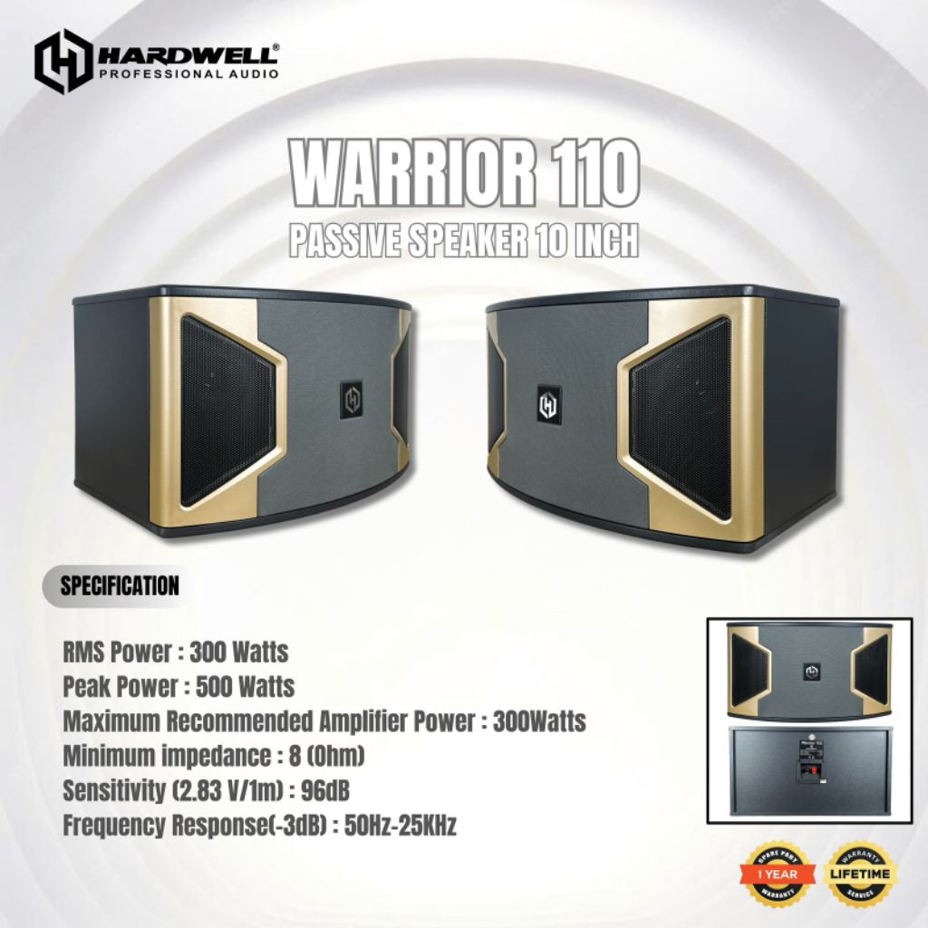 Speaker Pasif Hardwell Warrior 110 Speaker Pasif 10 inch Hardwell ORIGINAL