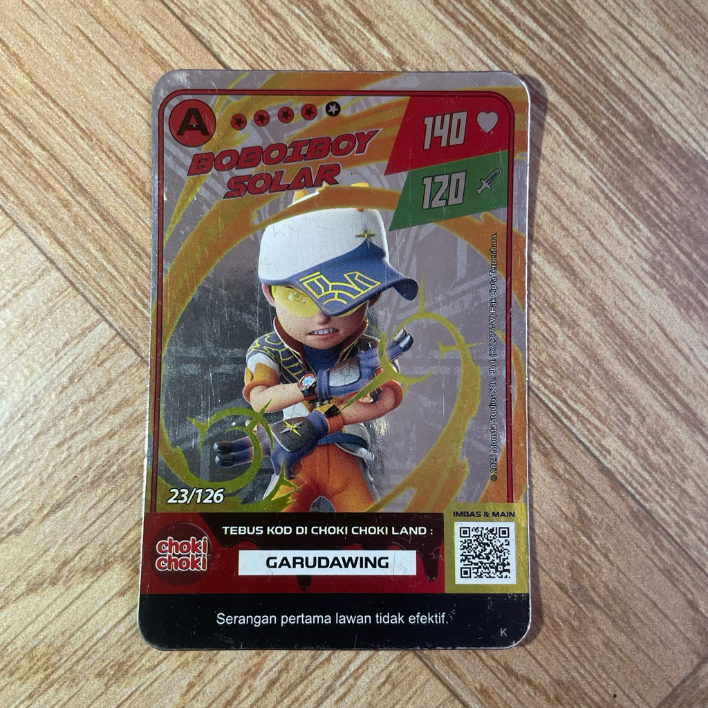 Monsta galaxy card boboiboy solar