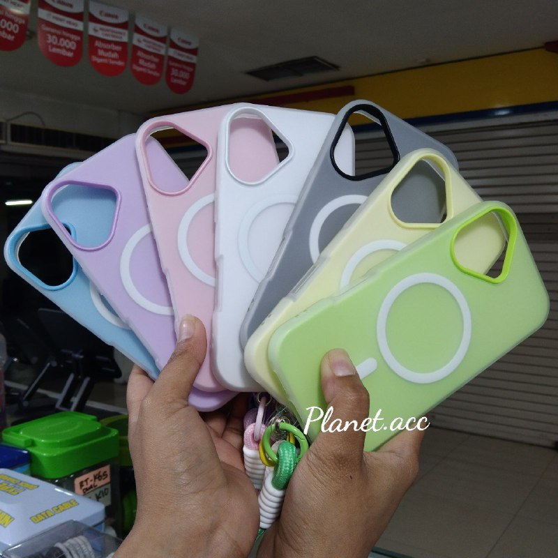Case jelly 2 IN 1 magsafe IPHONE 16-IPHONE 17-IPHONE 17 PRO-IPHONE 17 PRO MAX softcase warna