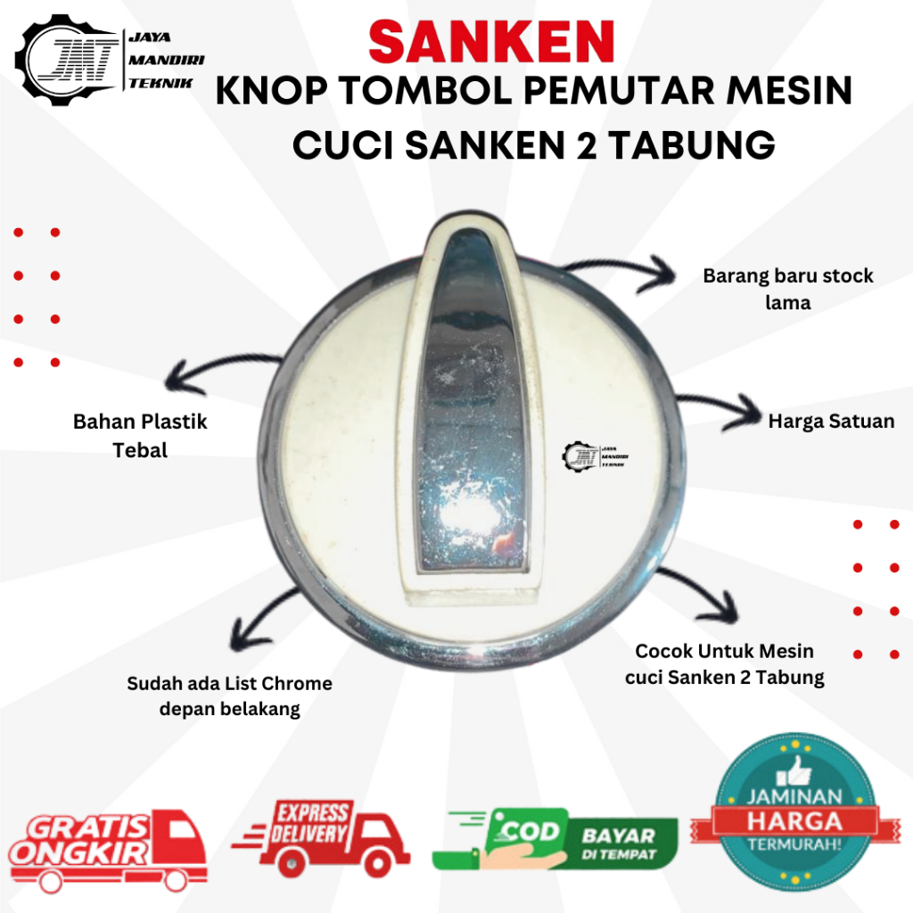 JMT - Knop Tombol Pemutar Mesin Cuci Sanken 2 Tabung