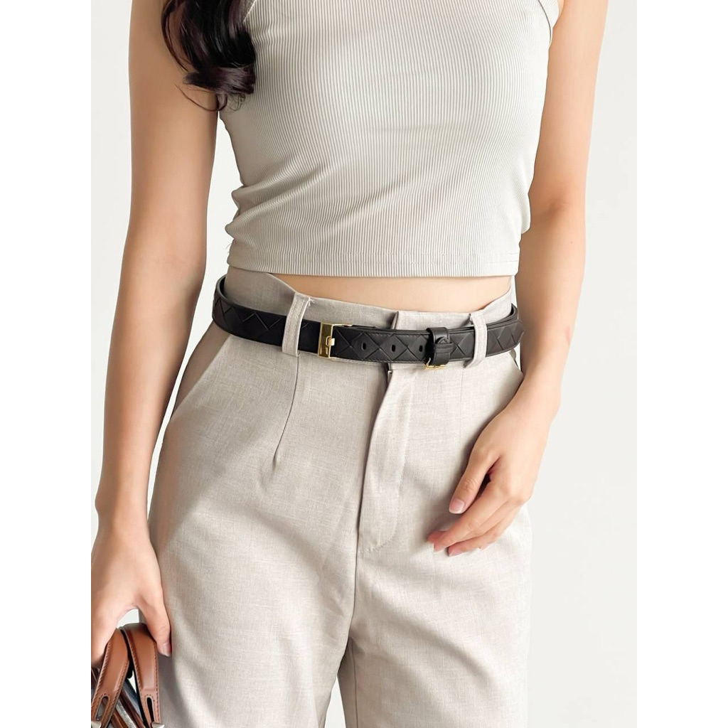 BV Intrecciato watch belt fondant GHW