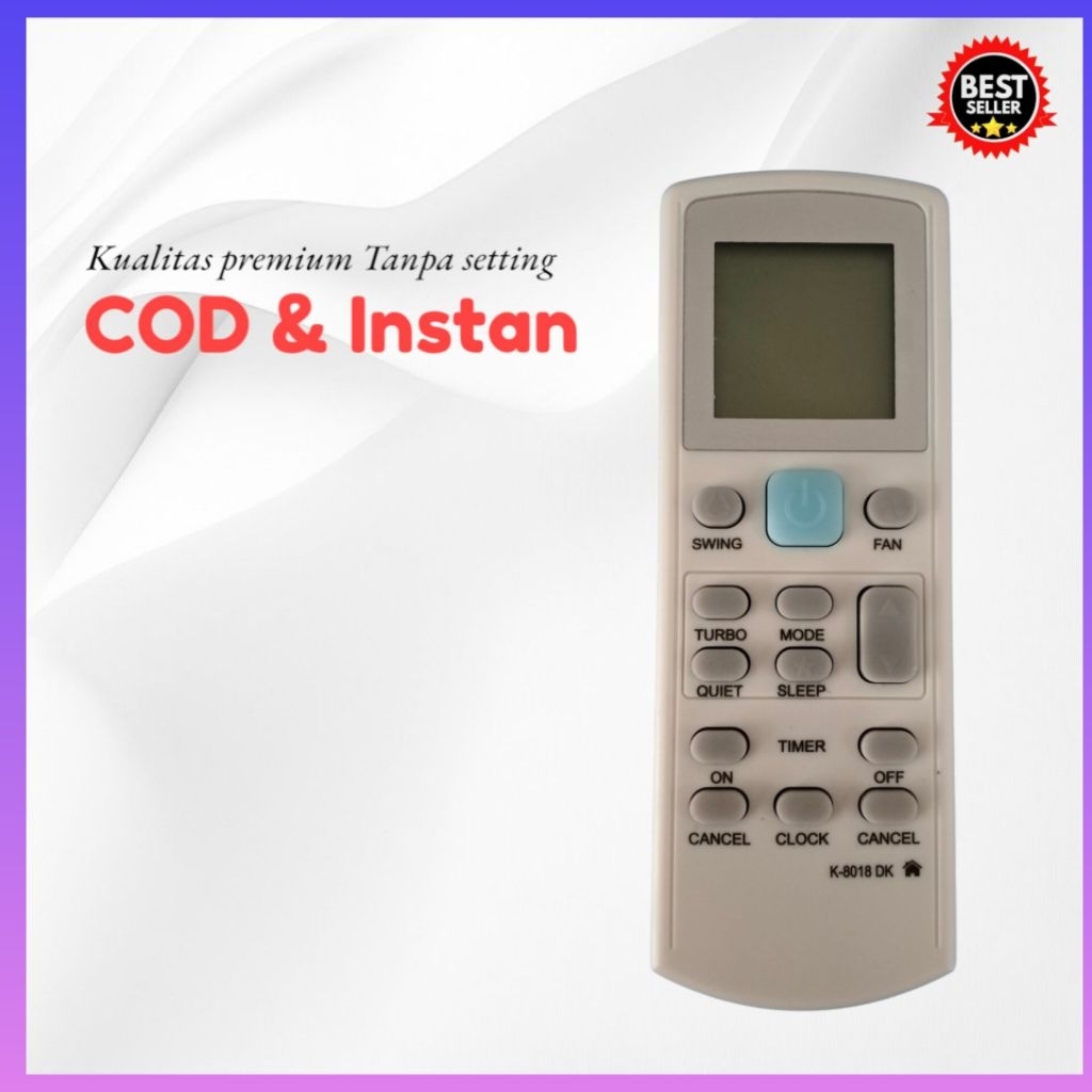 Remote AC Daikin Malaysia / Remot Pengganti AC Daikin Compatible