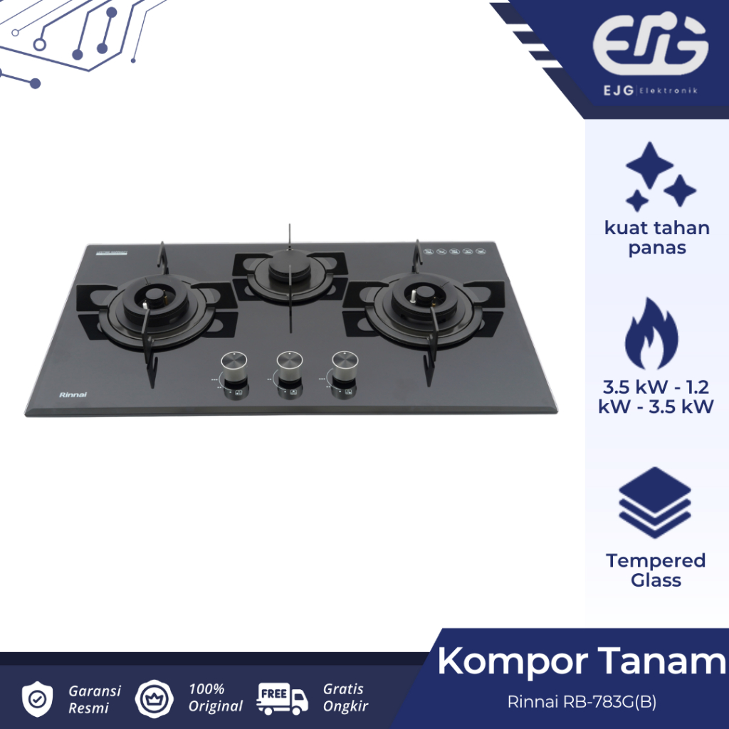 Rinnai Kompor Tanam RB 783G(B)