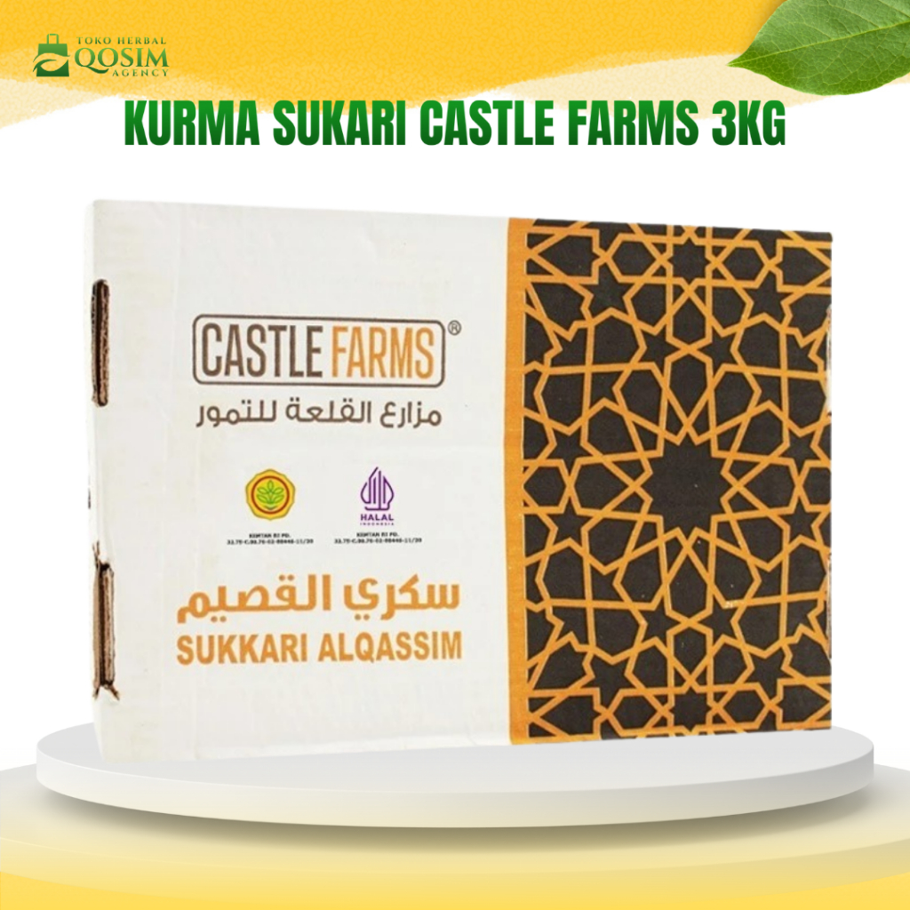 Castle Farms - Kurma Sukari 3 Kg Premium Jumbo Lebih Lembut