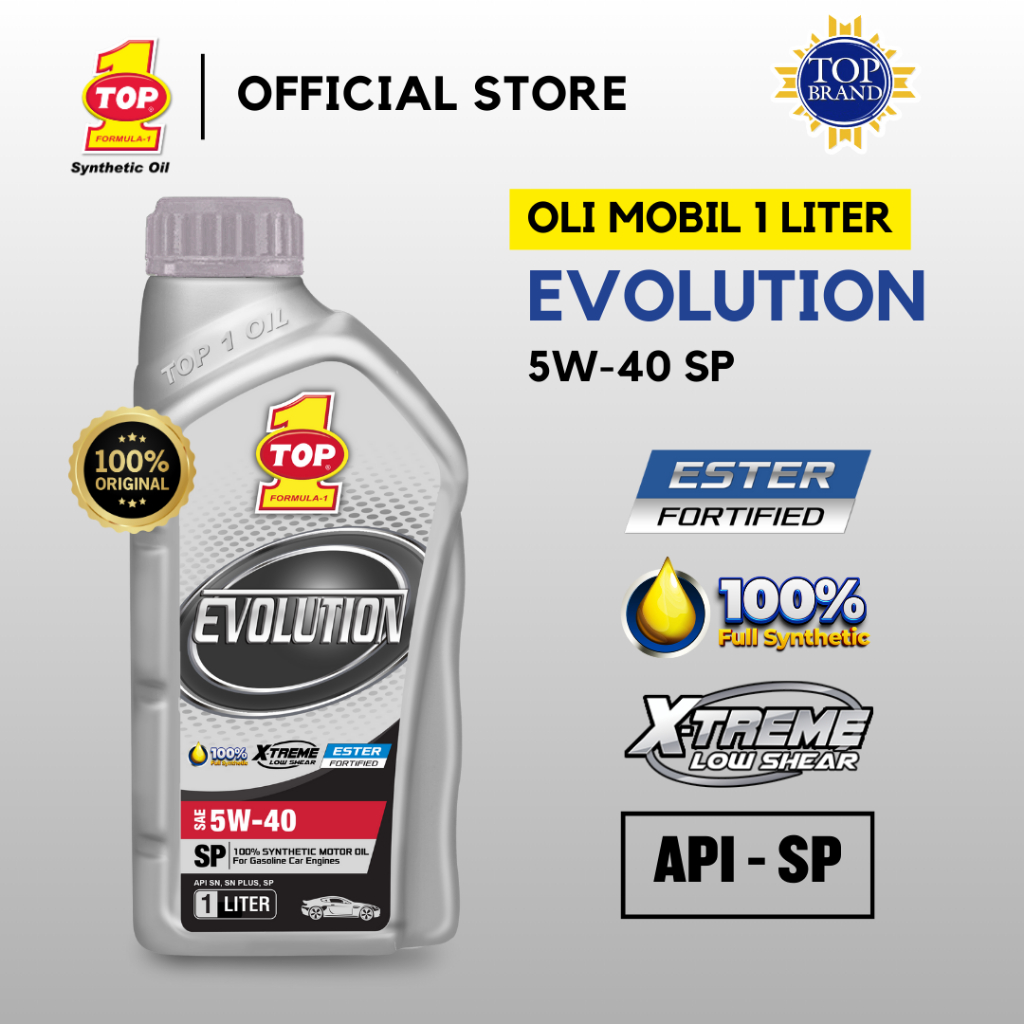 TOP 1 Oli Mobil EVOLUTION 5W-40 1 L API SP