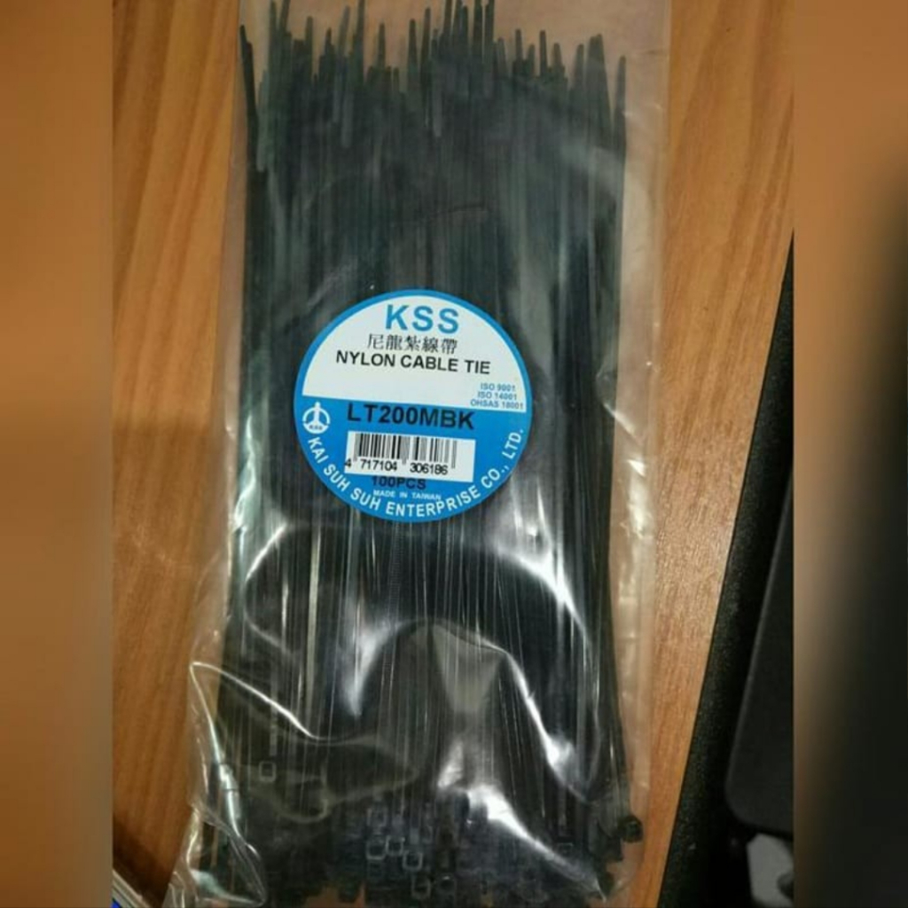 KSS Ties 20 cm LT200MBK Kabel Ties 200 mm Tali Pengikat