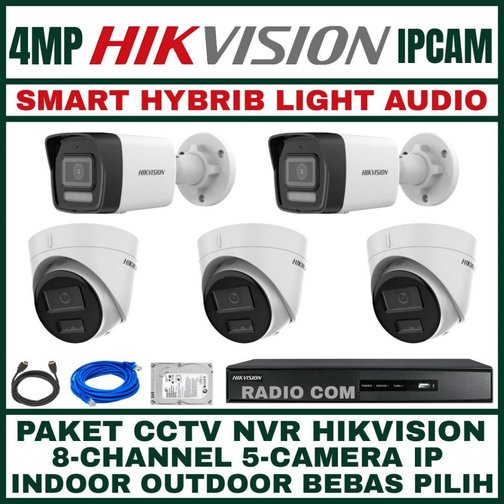 HIKVISION IP CAMERA 4MP PAKET 8 CHANNEL 5 CAMERA