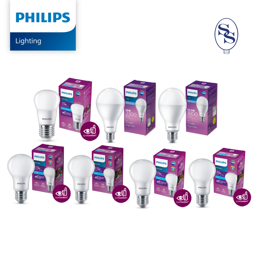PHILIPS LED BULB MYCARE 3w 4w 6w 8w 10w 12w 14,5w 19w LAMPU LED BULB