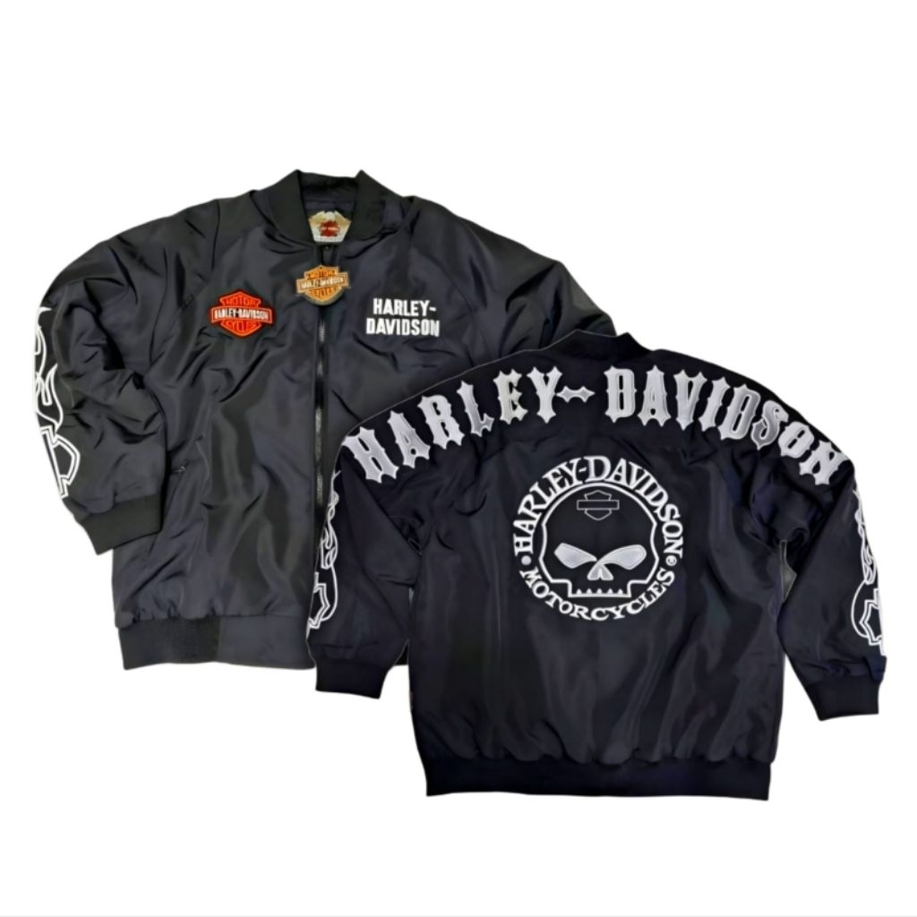 (COD) Jaket Bomber Harley-Davidson Ghost Rider Import GENUINE