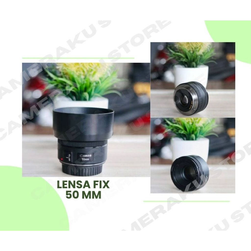 LENSA CAMERA FIX 50MM STM CANON F1.8 SECOND MULUS SIAP PAKAI