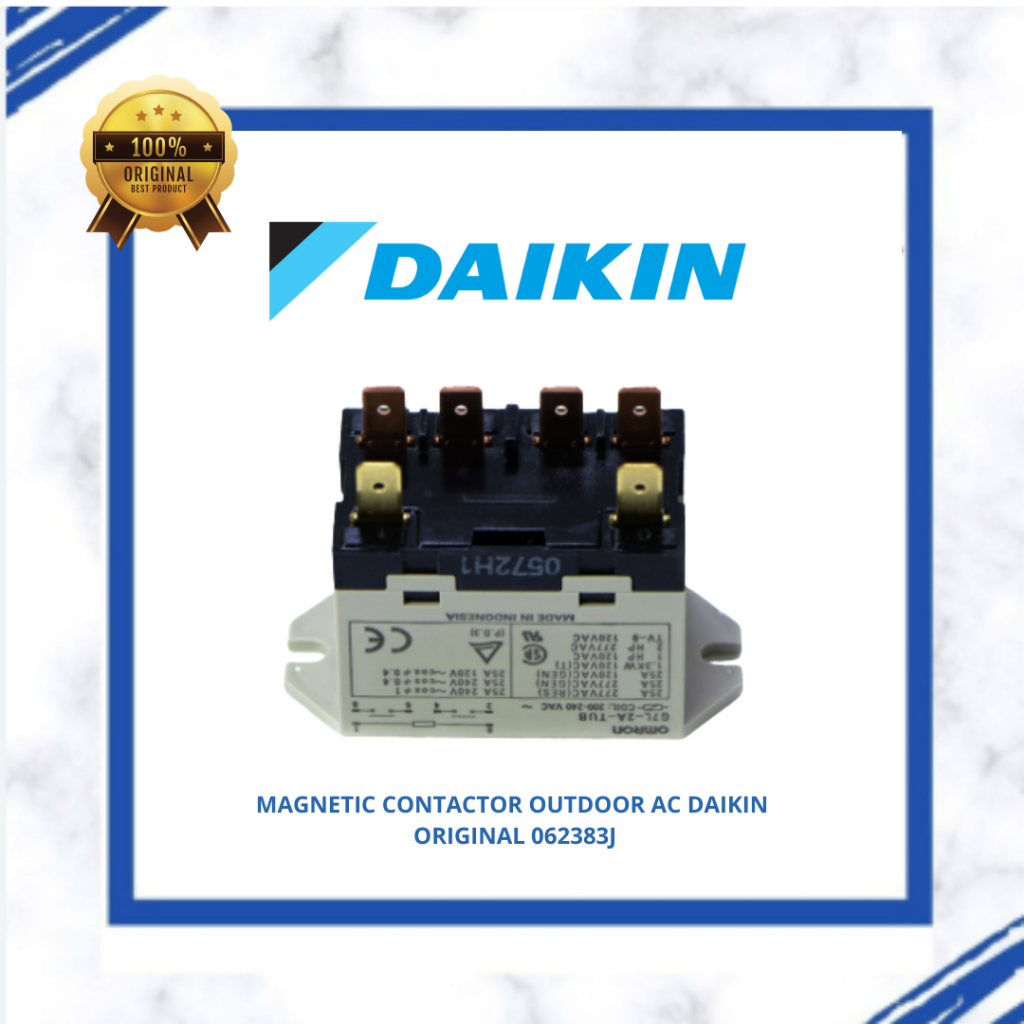 MAGNETIC CONTACTOR OUTDOOR AC DAIKIN RC50NV14 ORIGINAL 062383J