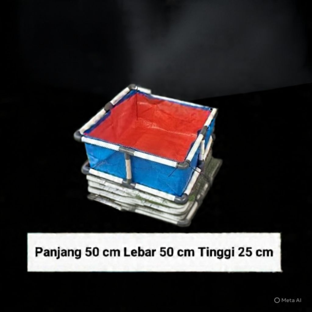 kolam ikan terpal rangka kolam ikan terpal full set kolam lele rangka