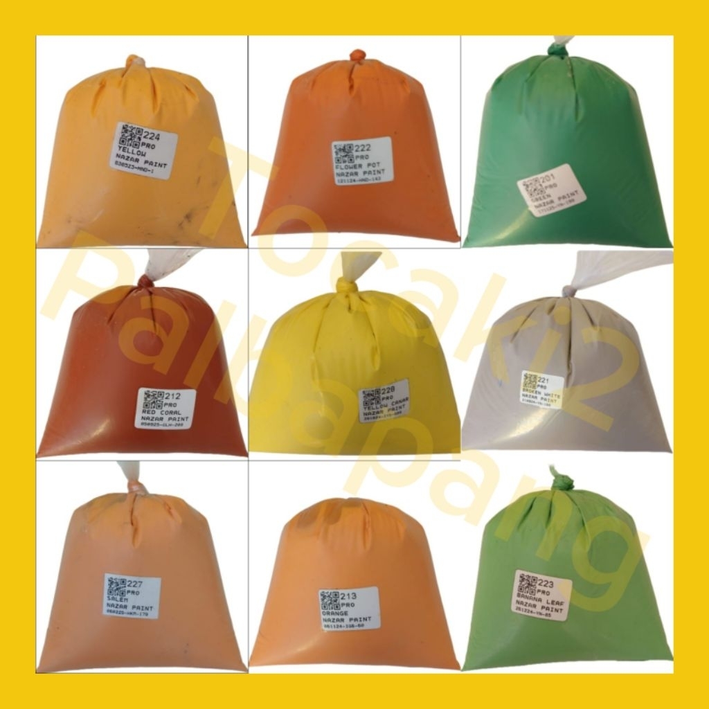 Cat akrilik Kiloan Kualitas Pro kemasan 1kg; Cat murah; Cat bagus, ekonomis