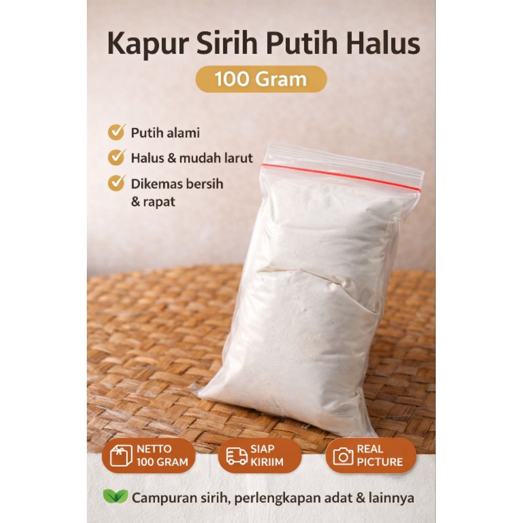 Kapur sirih 100gram kapur nginang kapur adat kapur sirih