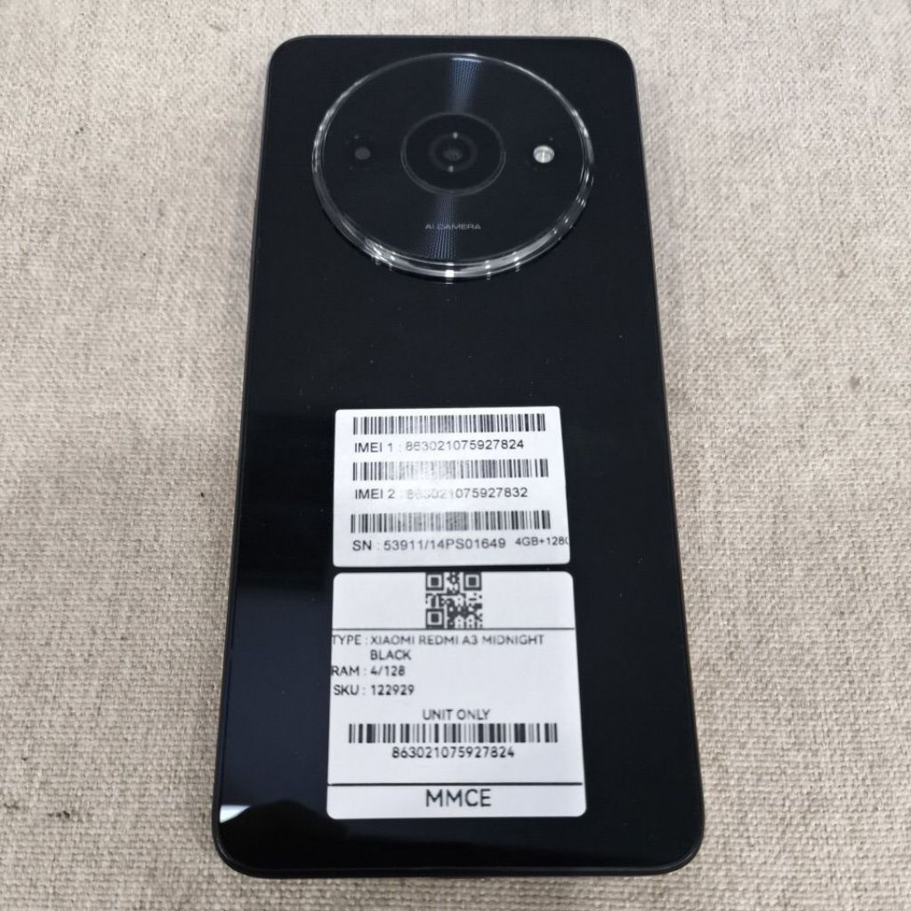 Handphone second bekas Xiaomi redmi A3 4+128GB original