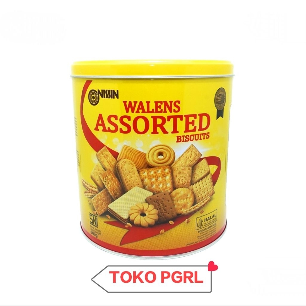 Nissin Walens Biskuit Kaleng Assorted 600g