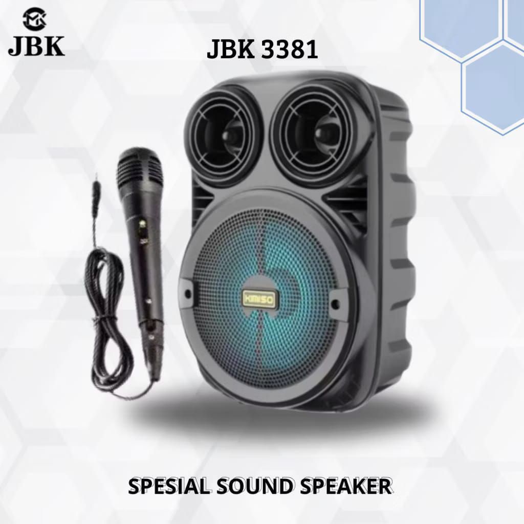 SPEAKER BASS 6.8 INCH BLUETOOTH JBK 3381