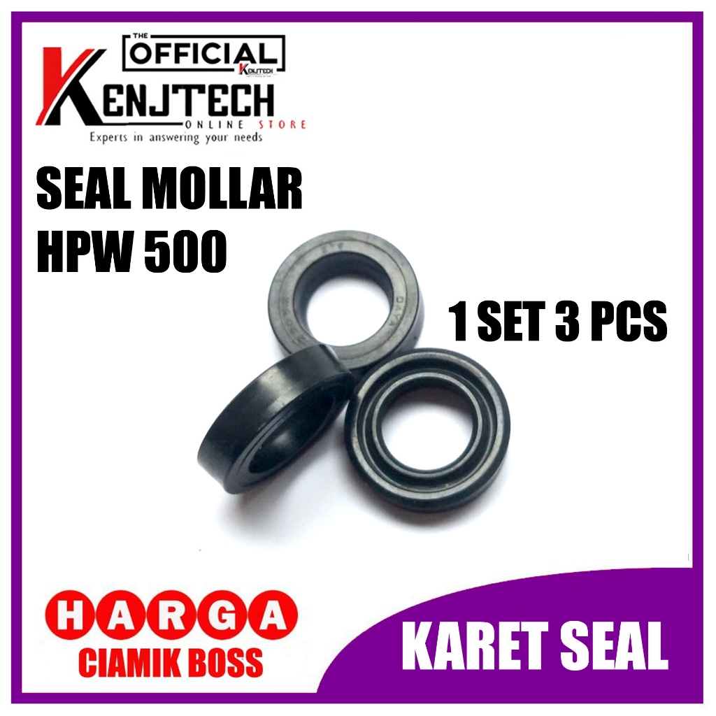 Seal jet cleaner Mollar HPW 500 sil karet untuk mesin jet cleaner 1 set isi 3 pcs