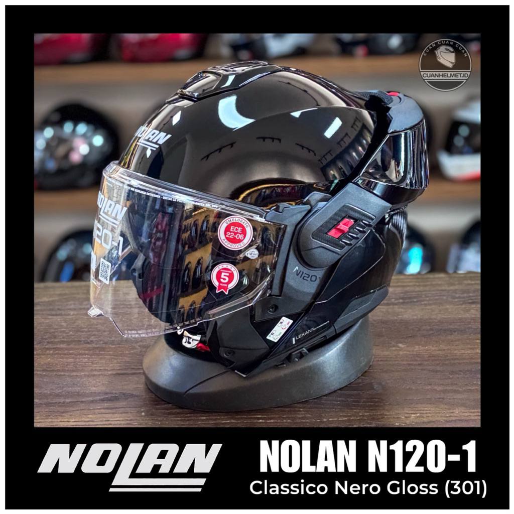 Nolan N120-1 Classico Nero Gloss (301) NOLAN N1201