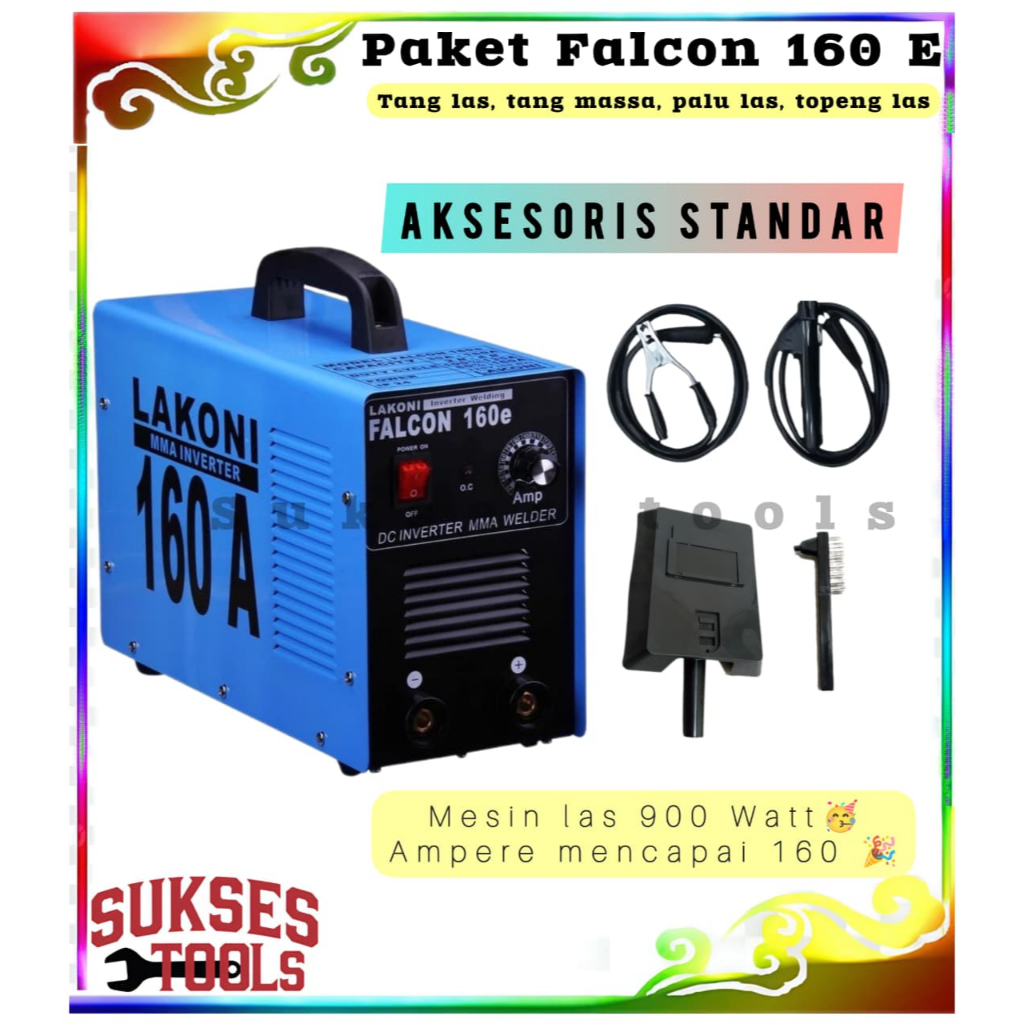 Mesin Las Lakoni 160 Ampere Trafo Travo Las Falcon 160 E