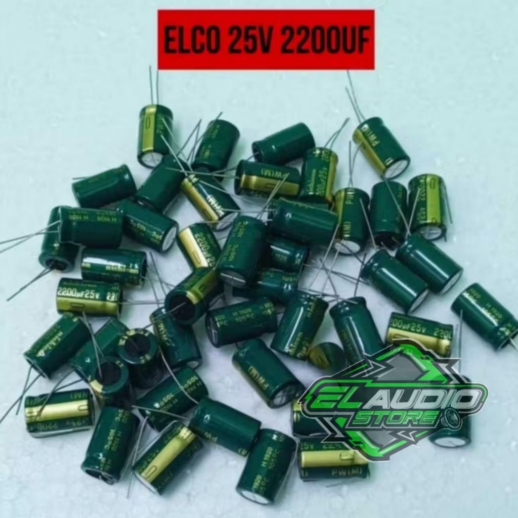 Elko Capasitor 25v 2200uf Elco Kapasitor Kualitas Bagus