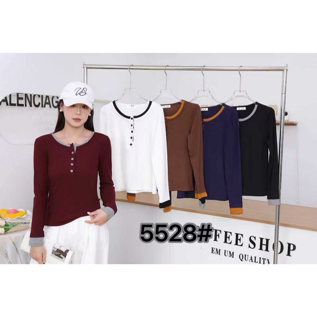 Atasan Kaos Wanita Kancing Depan 5528