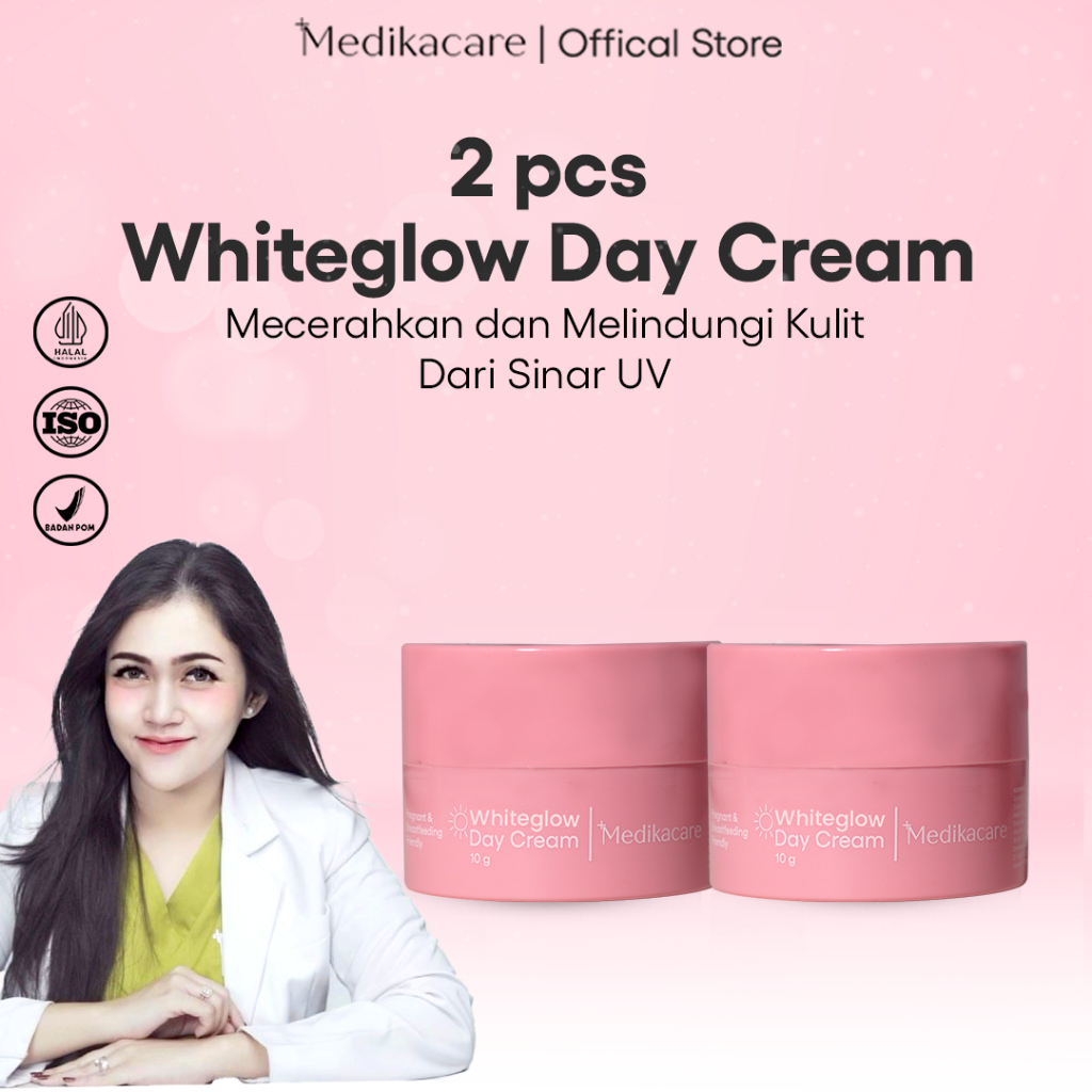 Paket Bundling 2 Pcs Whitening Day Cream - Cream Pemutih Wajah SPF 30