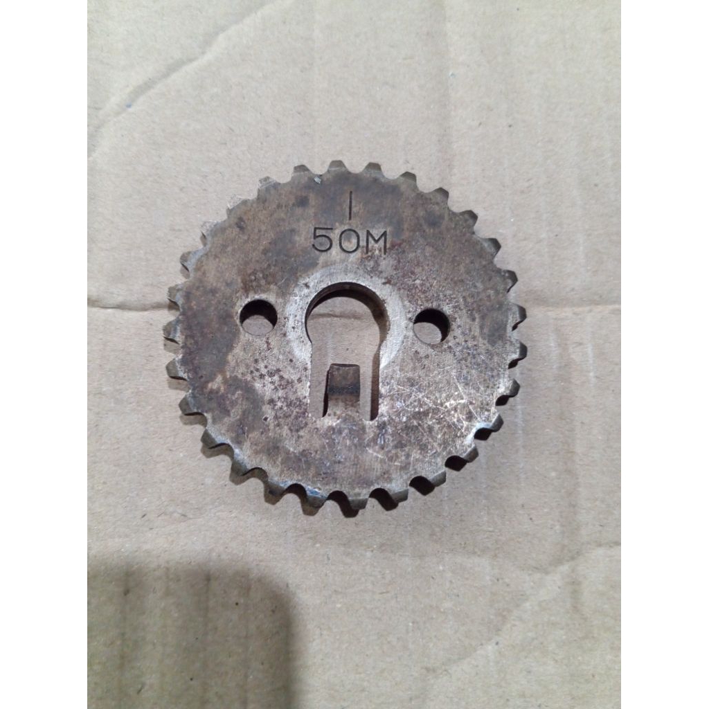 gigi sentrik teming  yamaha vega r lama cripton ori copotan motor