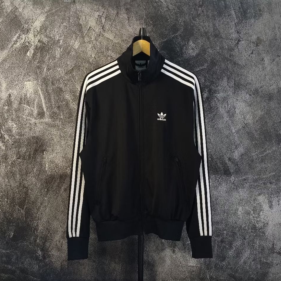 (TRACKTOP ADIDAS FIREBIRD NEW SERIES BLACK STRIP WHITE)