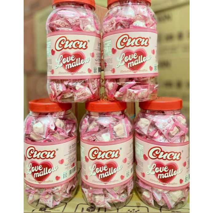PROMO 1 DUS ISI 6 TOPLES Cucu YUPI Love Mallow, Cokelat Mallow Cucu YUPI