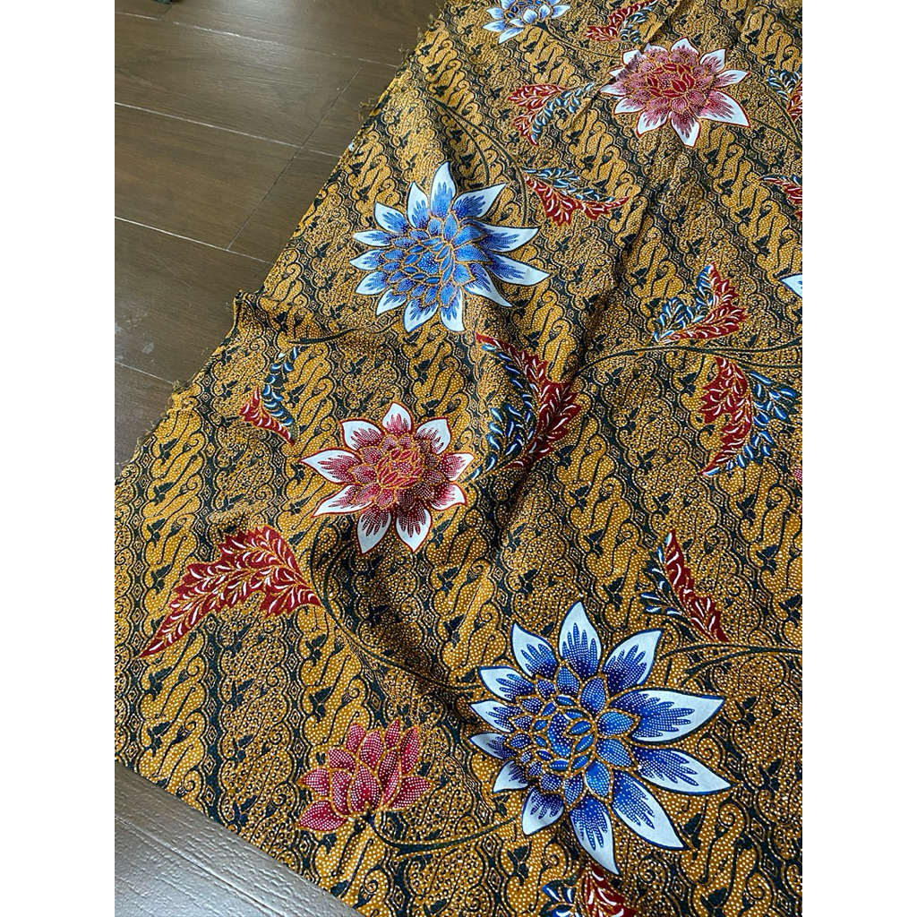 PREMIUM KAIN BATIK KOMBINASI TULIS 2,5M BAHAN SATIN PREMIUM/ ASLI BATIK PEKALONGAN