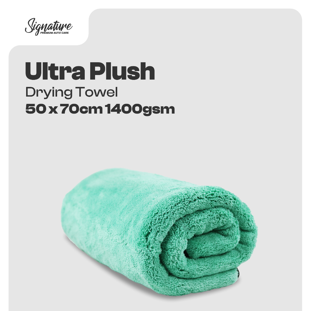 Signature ULTRA PLUSH Drying Towel Microfiber - Handuk Pengering 1400GSM 50X70CM Mobil & Motor Detai