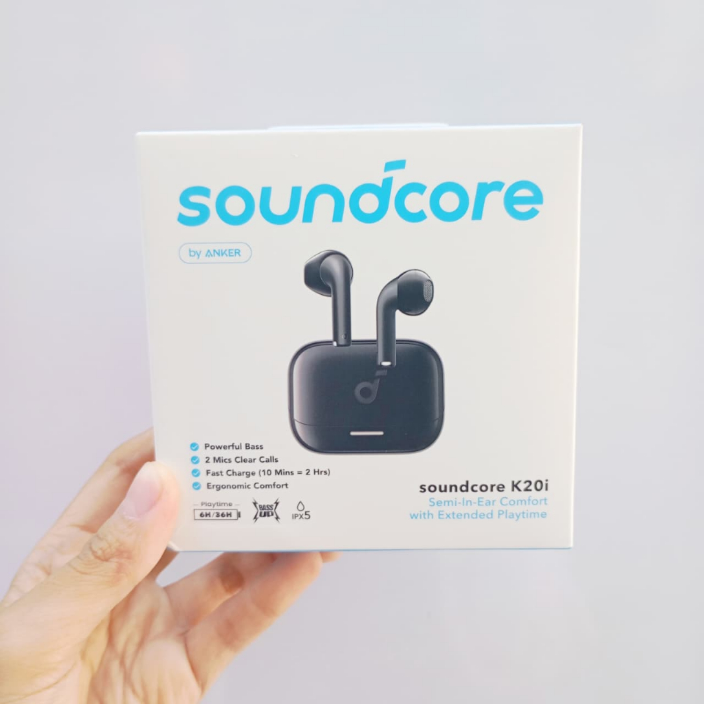 ANKER Soundcore K20I Headset Bluetooth In Ear Gaming | TWS Full Bass Soundcore Anker K20i