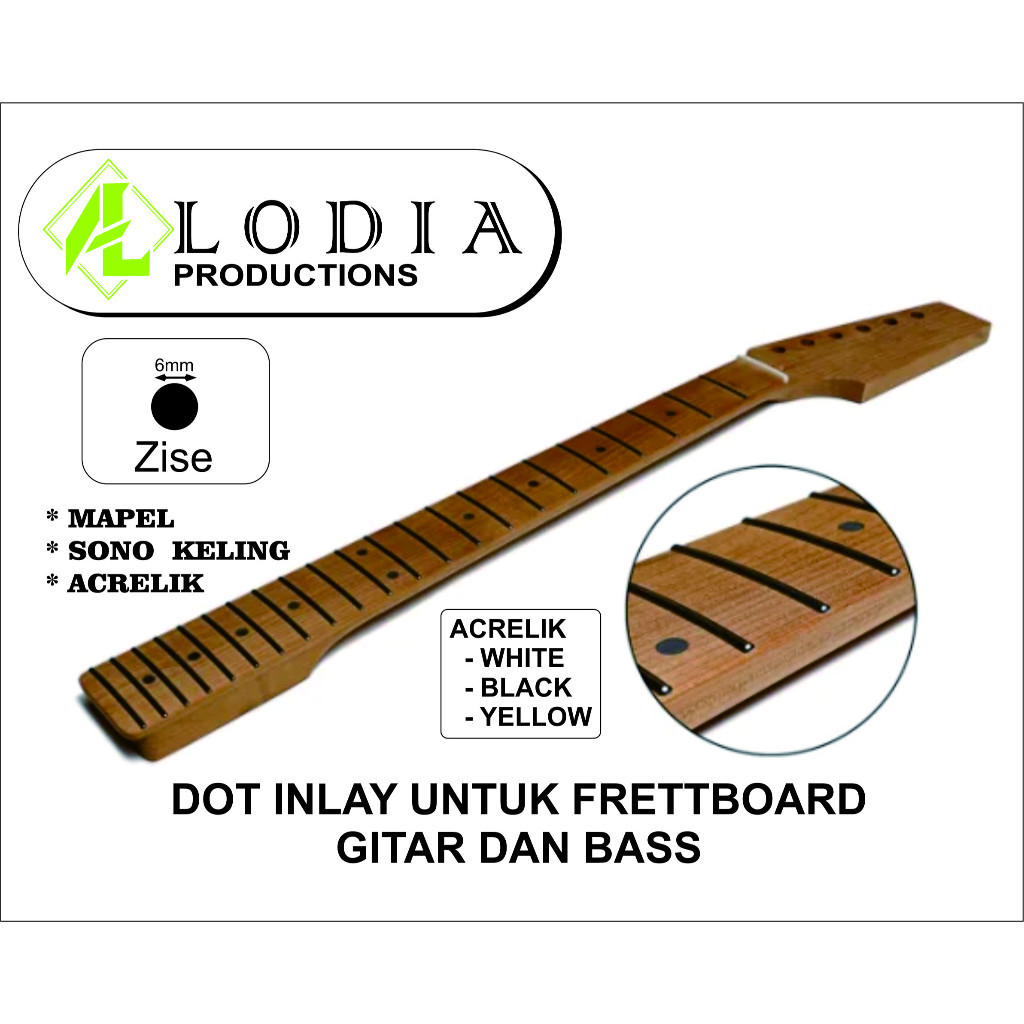 Dot Inlay Fretboard Gitar & Bass Original
