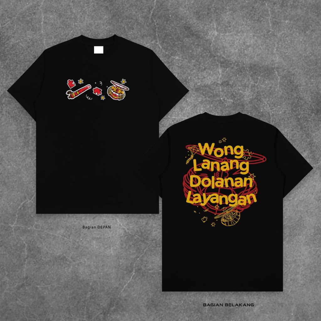 Kaos Zulfa Lanang Wong Lanang Dolanan Layangan - Kaos Anak - Bahan Katun - Pazl 3