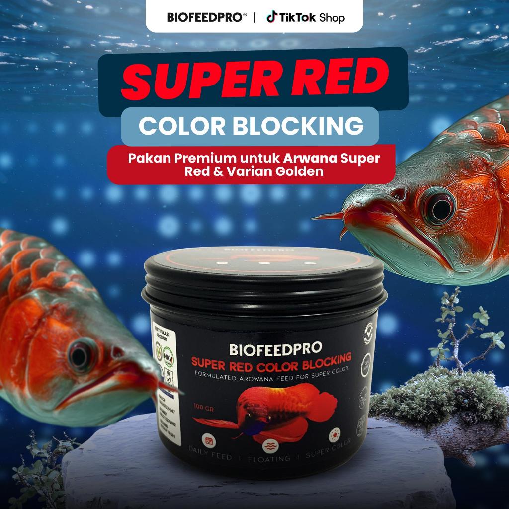 Arowana Super Red Color Blocking Pelet 100gr | Floating Super Red Color Enhancer Pelet for Arwana by