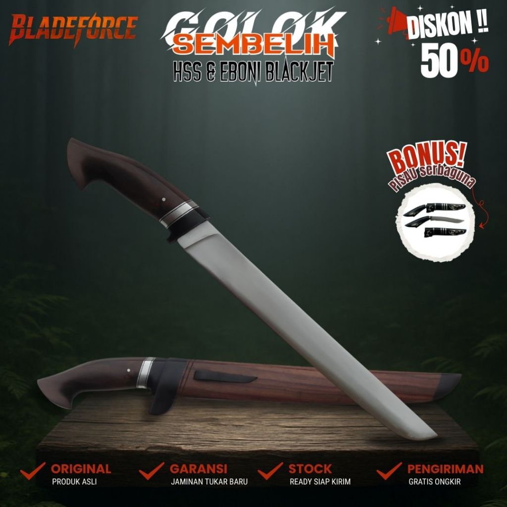 Golsem HSS - Sarung Eboni Blackjet Senokeling HSS