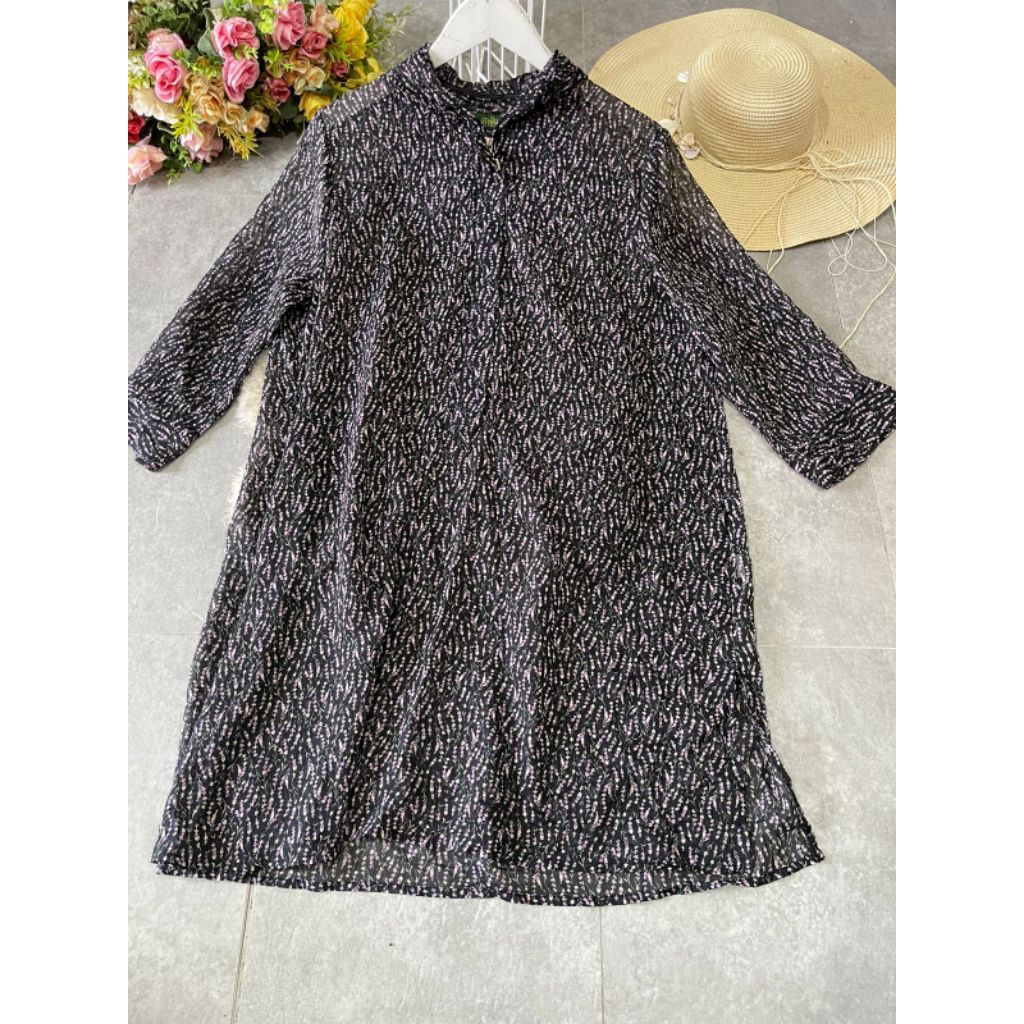 Outer dress sifon bunga pl edition