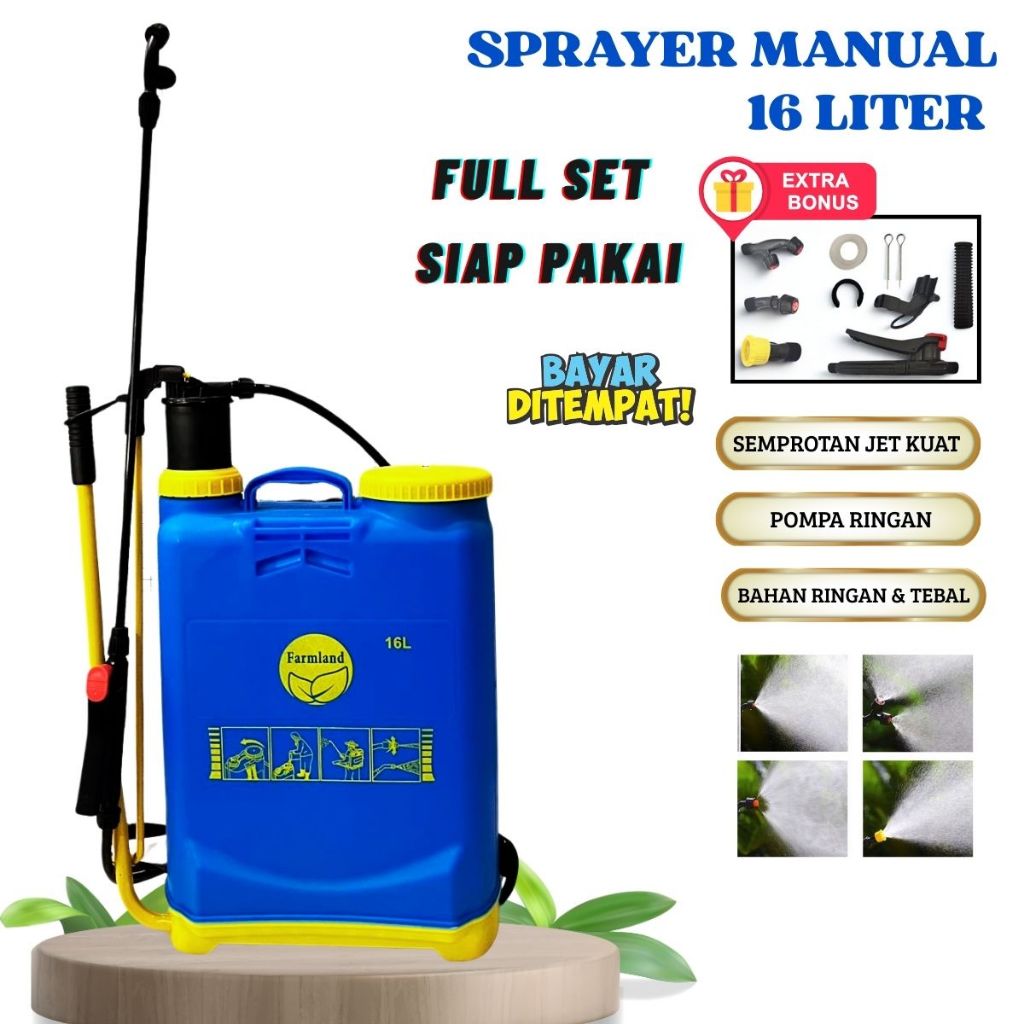 MJT Tangki Sprayer Manual 16 Liter Semprotan Hama Manual 16 Liter Alat Semprot Padi