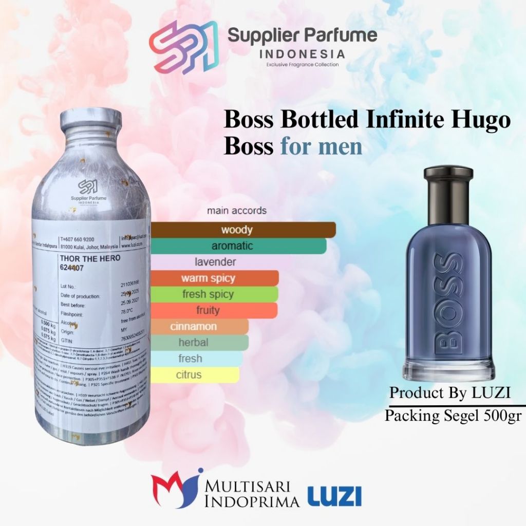 BOSS BOTTLED INFINITE HUGOH BOSS FOR MEN By LUZI Segel 500gr