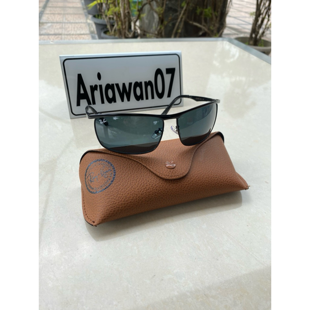 kacamata Ray-ban rb 3462 model sport full hitam sz 67