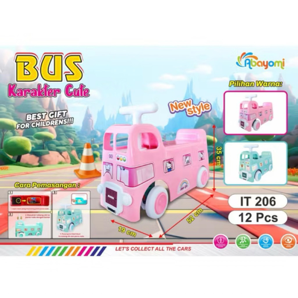 MURAH BISA (COD) MAINAN MOBIL DORONG ANAK BISA NAIK/MAINAN MOBIL SEPEDA SEPEDA MOBIL ANAK