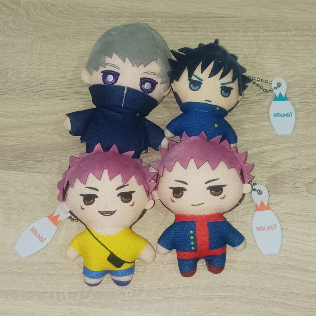 [OFFICIAL] BUNDLE PLUSH JUJUTSU KAISEN YUUJI ITADORI TOGE INUMAKI MEGUMI FUSHIGURO BALLCHAIN ROUND 1