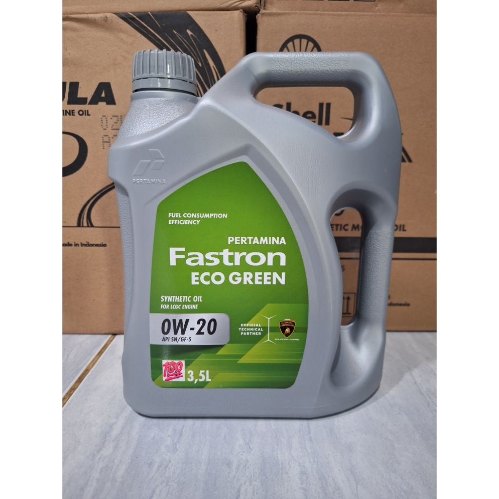 Fastron ECO GREEN 0W-20 3,5 liter ORIGINAL, SEGEL DAN BELUM PERNAH DISCAN.