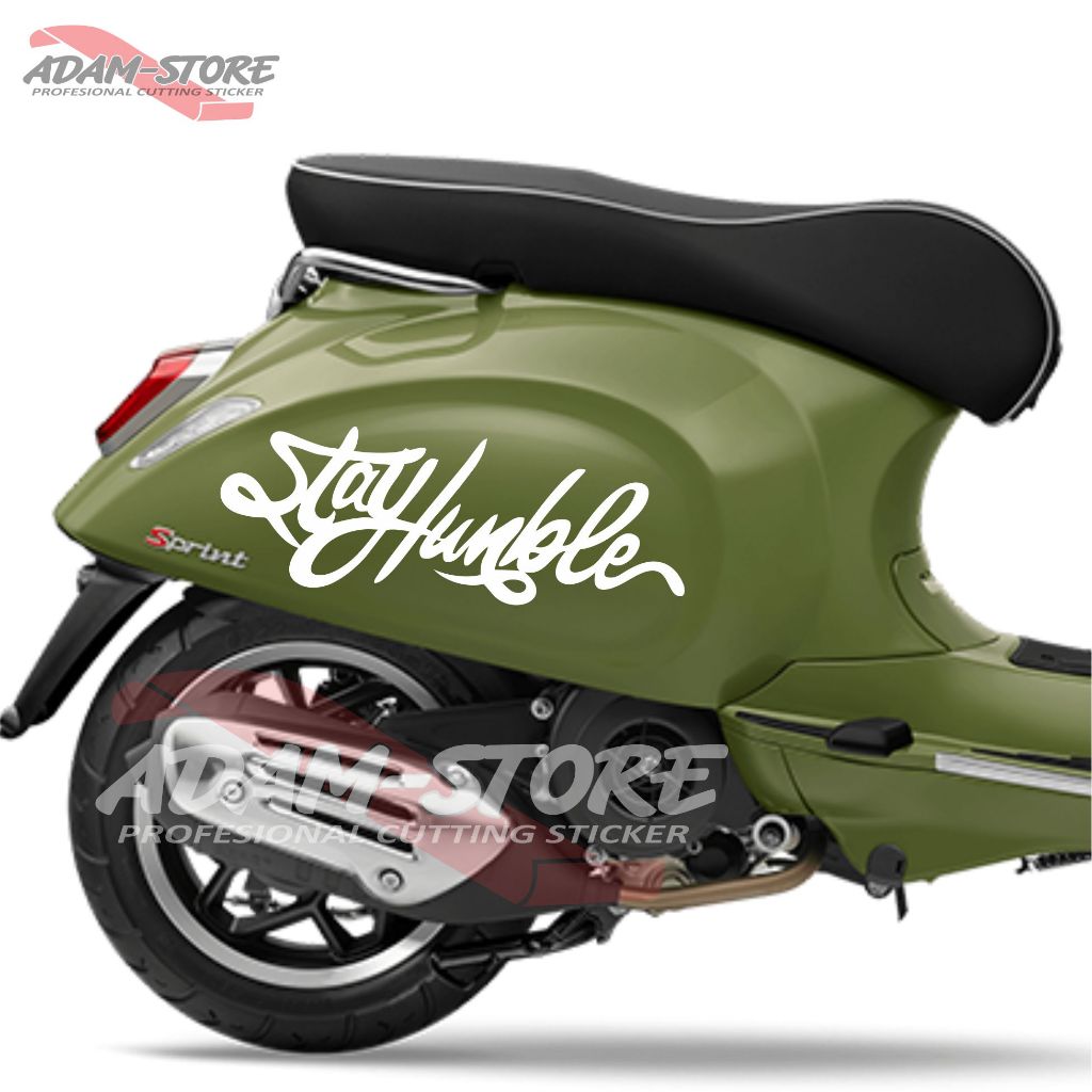 Sticker Vespa Sprint / Sticker StayHumble / Stiker Motor Vespa Sprint 150 - VS84