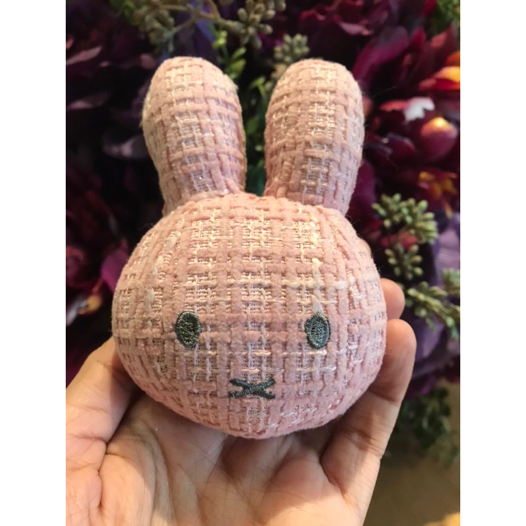 Miffy Head Plush Keychain