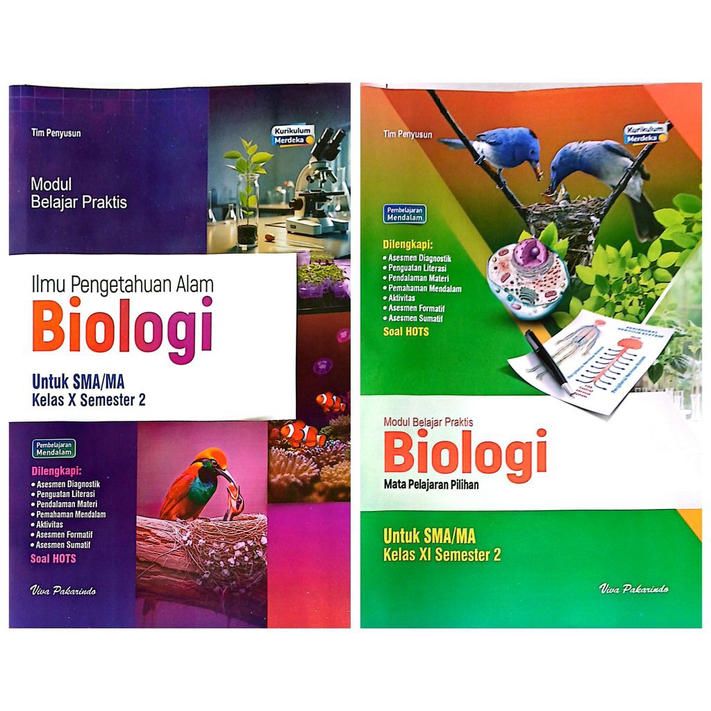 BUKU LKS SMA MA BIOLOGI KELAS 10 11 SEMESTER 2  TA 2025 2026 KURIKULUM MERDEKA | VIVA PAKARINDO