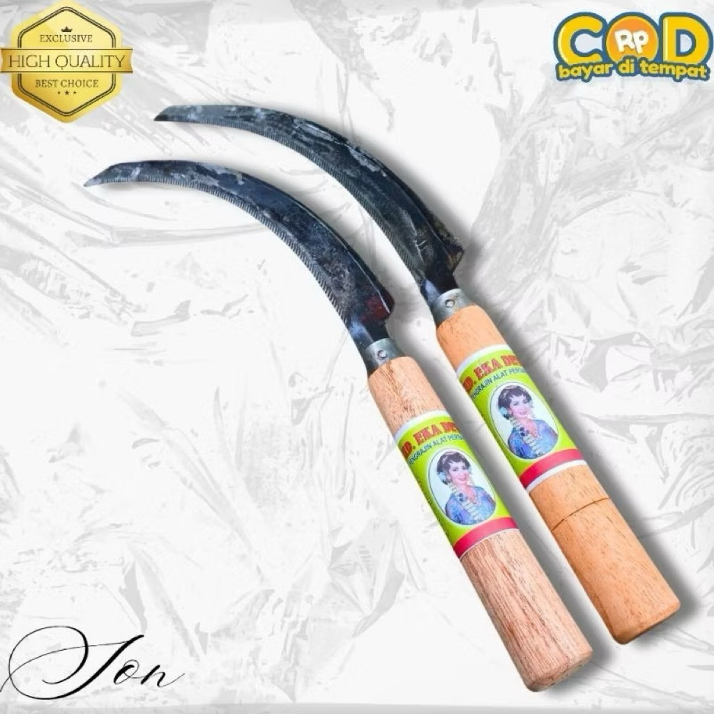 Pisau sabit pemotong Padi Kangkung Bahan Baja